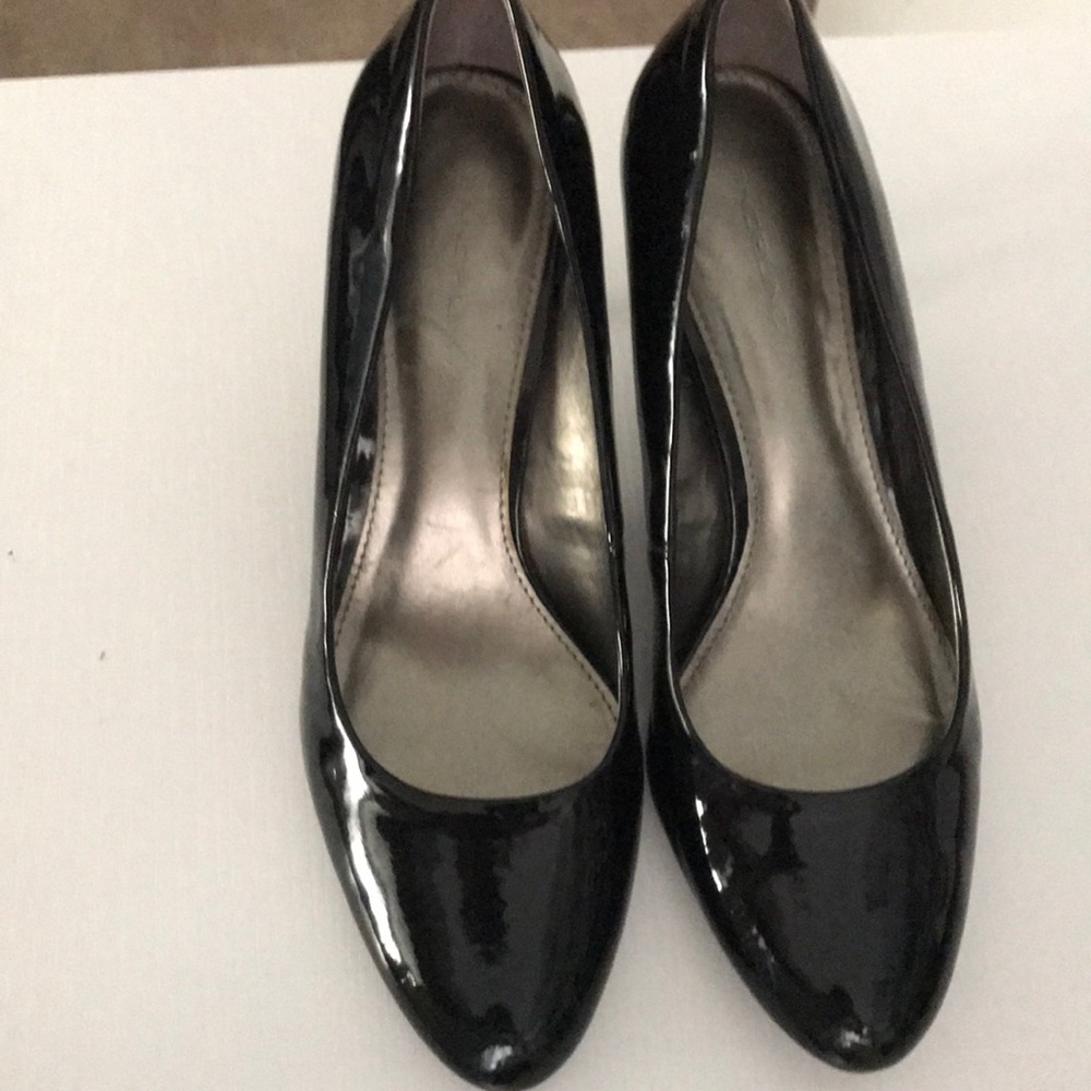 Patent leather black  heels